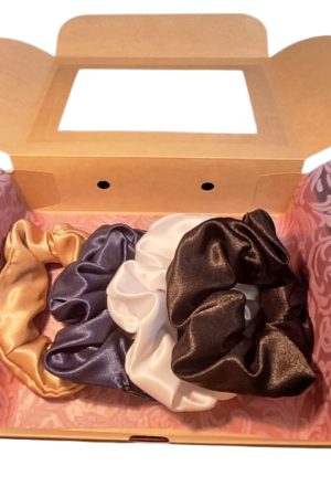 SET REGALOS set de 4 scrunchie xl